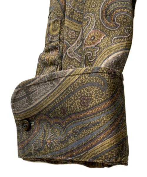 ETRO（エトロ）ETRO (エトロ) 総柄シャツ ブラウン サイズ:Mの古着・服飾アイテム
