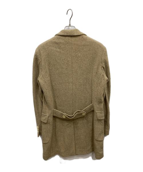 eleventy（イレブンティ）eleventy (イレブンティ) ツイードウール ダブルチェスター コート ベージュ サイズ:50の古着・服飾アイテム
