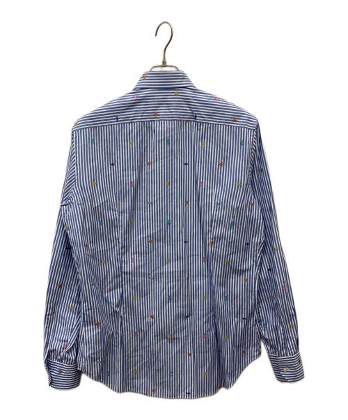 ETRO（エトロ）ETRO (エトロ) ストライプシャツ ブルー サイズ:SIZE 41の古着・服飾アイテム
