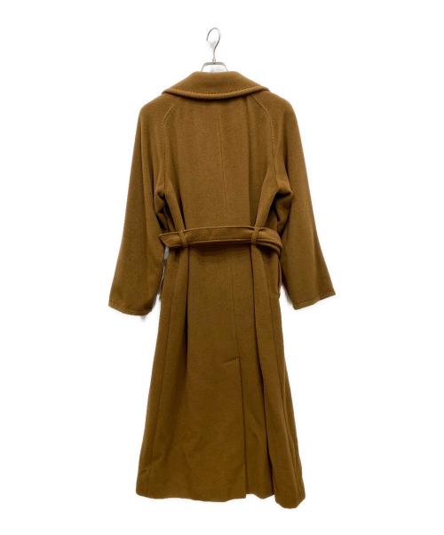 MaxMara（マックスマーラ）MaxMara (マックスマーラ) カシミヤ混ロングコート ブラウン サイズ:SIZE 38の古着・服飾アイテム
