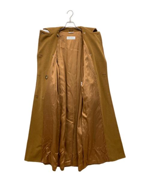 MaxMara（マックスマーラ）MaxMara (マックスマーラ) カシミヤ混ロングコート ブラウン サイズ:SIZE 38の古着・服飾アイテム