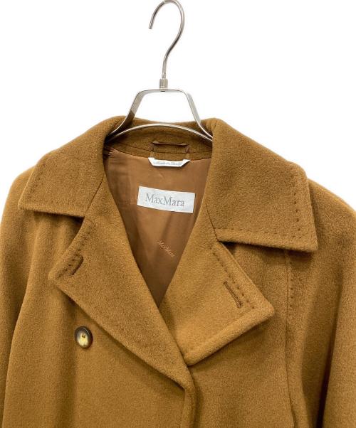MaxMara（マックスマーラ）MaxMara (マックスマーラ) カシミヤ混ロングコート ブラウン サイズ:SIZE 38の古着・服飾アイテム