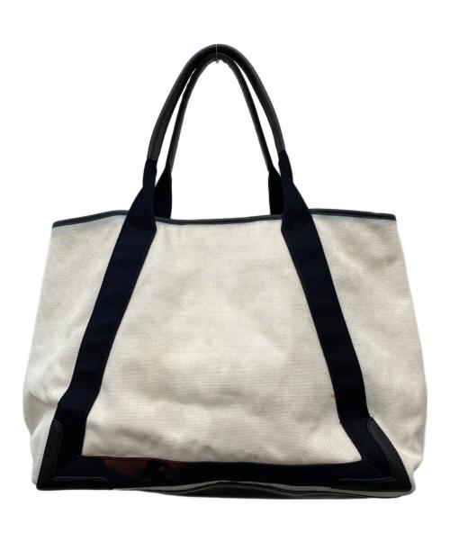 BALENCIAGA（バレンシアガ）BALENCIAGA (バレンシアガ) CABAS カバ キャンバストートバッグ ホワイトの古着・服飾アイテム