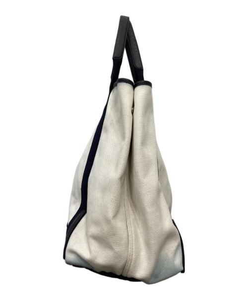 BALENCIAGA（バレンシアガ）BALENCIAGA (バレンシアガ) CABAS カバ キャンバストートバッグ ホワイトの古着・服飾アイテム