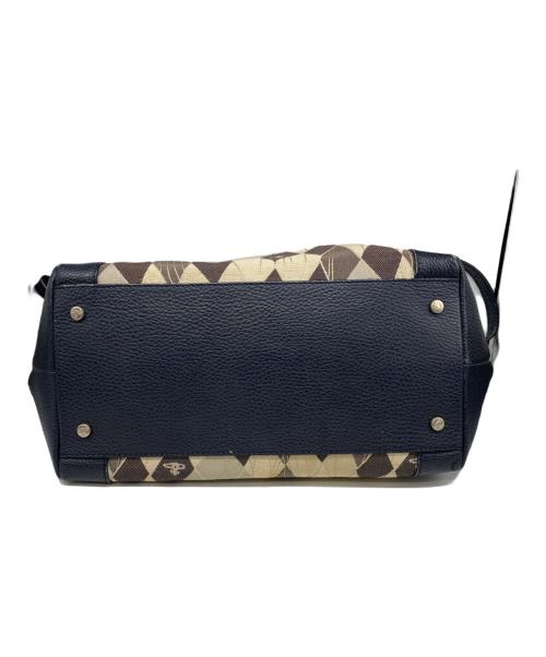 Vivienne Westwood（ヴィヴィアンウエストウッド）Vivienne Westwood (ヴィヴィアンウエストウッド) アーガイルオーブモチーフショルダーバッグ ベージュの古着・服飾アイテム