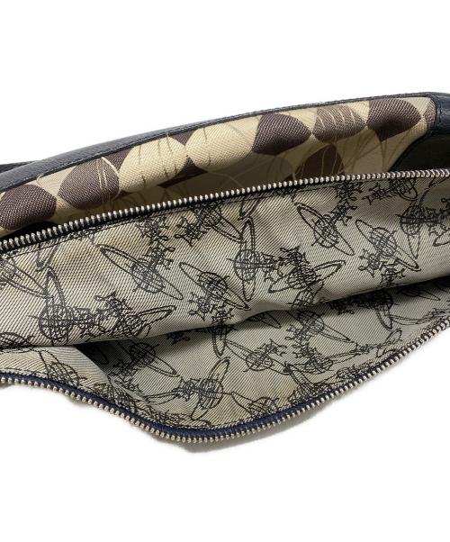 Vivienne Westwood（ヴィヴィアンウエストウッド）Vivienne Westwood (ヴィヴィアンウエストウッド) アーガイルオーブモチーフショルダーバッグ ベージュの古着・服飾アイテム