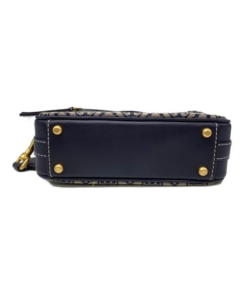 TORY BURCH（トリーバーチ）TORY BURCH (トリーバーチ) Tモノグラム ジャガード ショルダーバッグ ベージュ×ネイビーの古着・服飾アイテム