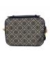 TORY BURCH (トリーバーチ) Tモノグラム ジャガード ショルダーバッグ ベージュ×ネイビー：8000円