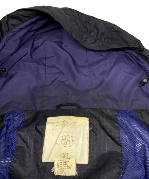 stussy（ステューシー）stussy (ステューシー) 90’s ナイロン マウンテンパーカ ジャケット ブラック×ネイビー サイズ:XLの古着・服飾アイテム