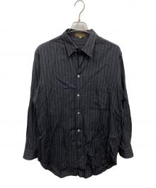 Y's for men（ワイズフォーメン）の古着「ストライプシャツ」｜ブラック