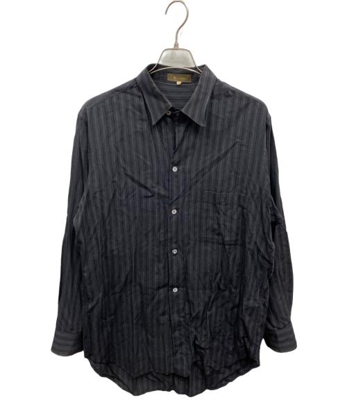 Y's for men（ワイズフォーメン）Y's for men (ワイズフォーメン) ストライプシャツ ブラック サイズ:3の古着・服飾アイテム