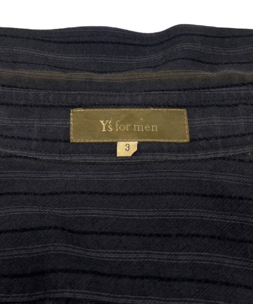 Y's for men（ワイズフォーメン）Y's for men (ワイズフォーメン) ストライプシャツ ブラック サイズ:3の古着・服飾アイテム