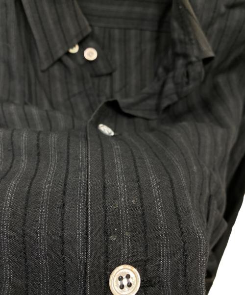 Y's for men（ワイズフォーメン）Y's for men (ワイズフォーメン) ストライプシャツ ブラック サイズ:3の古着・服飾アイテム