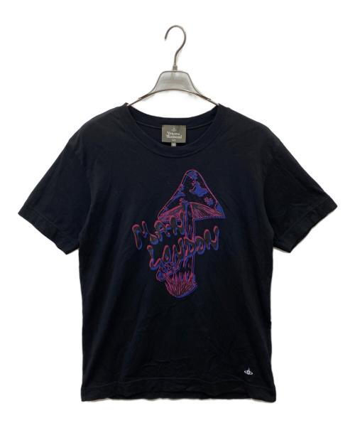 Vivienne Westwood man（ヴィヴィアン ウェストウッド マン）Vivienne Westwood man (ヴィヴィアン ウェストウッド マン) プリントTシャツ ブラック サイズ:SIZE 46の古着・服飾アイテム