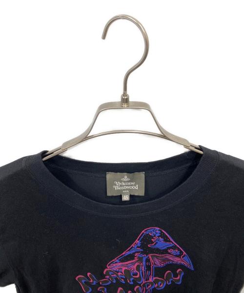Vivienne Westwood man（ヴィヴィアン ウェストウッド マン）Vivienne Westwood man (ヴィヴィアン ウェストウッド マン) プリントTシャツ ブラック サイズ:SIZE 46の古着・服飾アイテム
