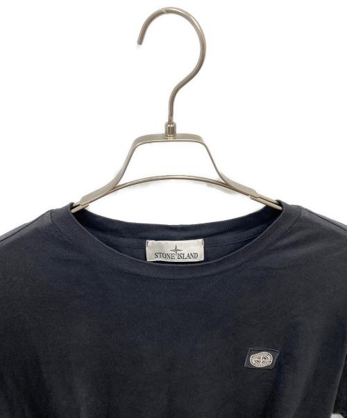 STONE ISLAND（ストーンアイランド）STONE ISLAND (ストーンアイランド) ロゴワッペンTシャツ ブラック サイズ:XXLの古着・服飾アイテム