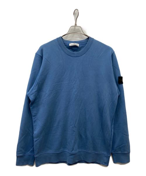 STONE ISLAND（ストーンアイランド）STONE ISLAND (ストーンアイランド) バッジワッペン付 スエットトレーナー クルーネックスウェット ブルー サイズ:XXLの古着・服飾アイテム