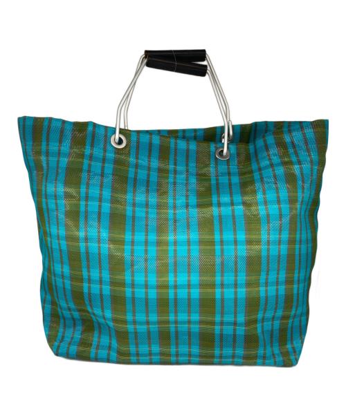 MARNI（マルニ）MARNI (マルニ) フラワーカフェトートバッグ ブルー×グリーンの古着・服飾アイテム