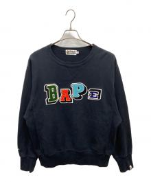 A BATHING APE（アベイシングエイプ）の古着「ワッペンロゴスウェット」｜ブラック