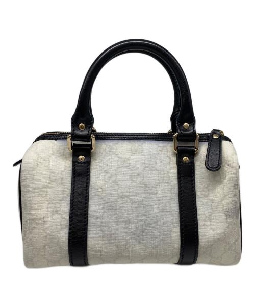 GUCCI（グッチ）GUCCI (グッチ) ミニボストンバッグ ホワイト×ブラックの古着・服飾アイテム