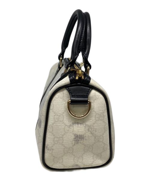 GUCCI（グッチ）GUCCI (グッチ) ミニボストンバッグ ホワイト×ブラックの古着・服飾アイテム