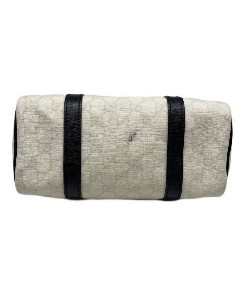 GUCCI（グッチ）GUCCI (グッチ) ミニボストンバッグ ホワイト×ブラックの古着・服飾アイテム