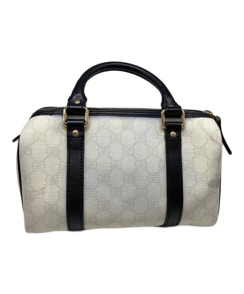 GUCCI（グッチ）GUCCI (グッチ) ミニボストンバッグ ホワイト×ブラックの古着・服飾アイテム