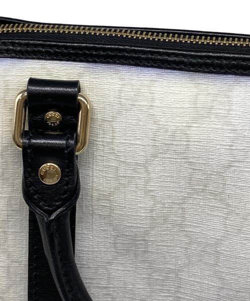GUCCI（グッチ）GUCCI (グッチ) ミニボストンバッグ ホワイト×ブラックの古着・服飾アイテム
