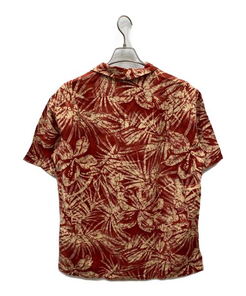 POLO RALPH LAUREN（ポロ・ラルフローレン）POLO RALPH LAUREN (ポロ・ラルフローレン) 90sオープンカラーシルクリネンシャツ オレンジ サイズ:Mの古着・服飾アイテム