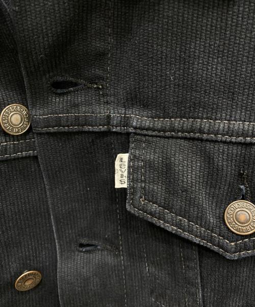 LEVI'S（リーバイス）LEVI'S (リーバイス) ブラックピケトラッカージャケット ブラック サイズ:38の古着・服飾アイテム