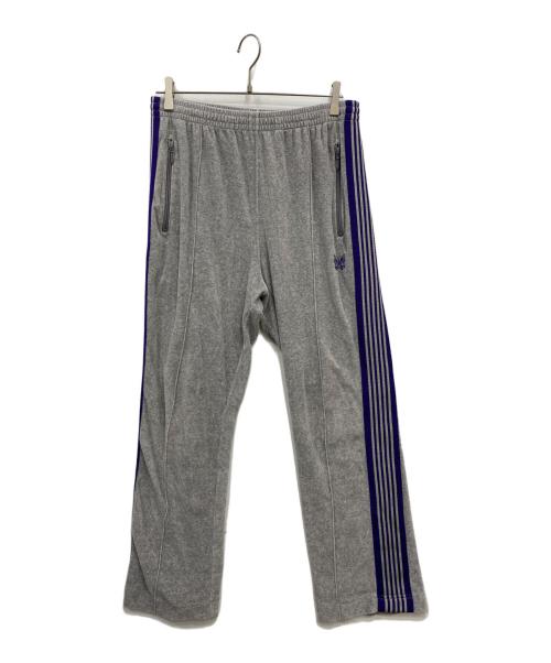 Needles（ニードルズ）Needles (ニードルズ) Narrow Track Pant - C/PE Velour グレー サイズ:Mの古着・服飾アイテム