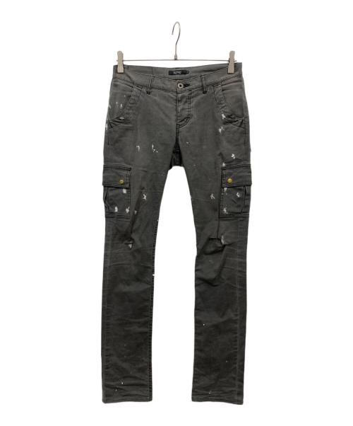 UNDERCOVERISM（アンダーカバーイズム）UNDERCOVERISM (アンダーカバーイズム) hysterics (ヒステリックス) ペイント加工カーゴデニムパンツ グレー サイズ:1の古着・服飾アイテム
