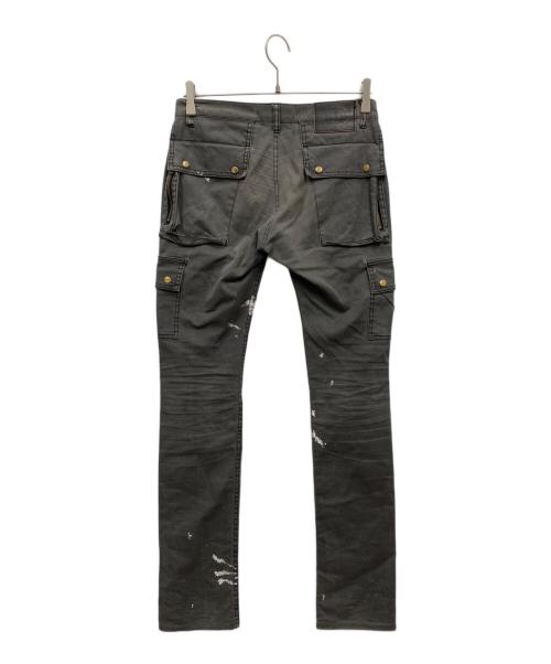 UNDERCOVERISM（アンダーカバーイズム）UNDERCOVERISM (アンダーカバーイズム) hysterics (ヒステリックス) ペイント加工カーゴデニムパンツ グレー サイズ:1の古着・服飾アイテム