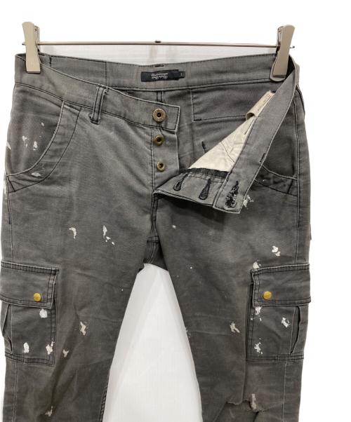 UNDERCOVERISM（アンダーカバーイズム）UNDERCOVERISM (アンダーカバーイズム) hysterics (ヒステリックス) ペイント加工カーゴデニムパンツ グレー サイズ:1の古着・服飾アイテム