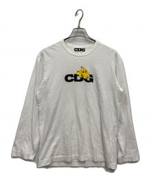 CDG×pokemon（シーディージー×ポケモン）の古着「ピカチュウロングスリーブカットソー」｜ホワイト