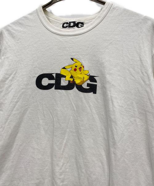 CDG（シーディージー）CDG (シーディージー) pokemon (ポケモン) ピカチュウロングスリーブカットソー ホワイト サイズ:Lの古着・服飾アイテム