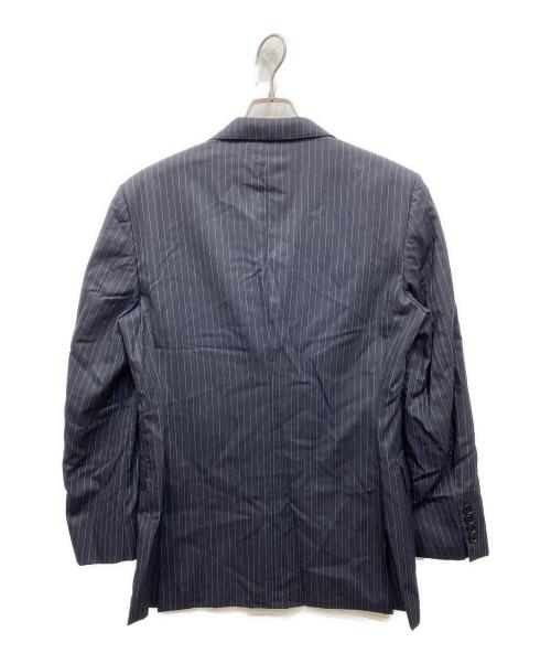 BURBERRY BLACK LABEL（バーバリーブラックレーベル）BURBERRY BLACK LABEL (バーバリーブラックレーベル) ストライプ セットアップスーツ ネイビー サイズ:Lの古着・服飾アイテム