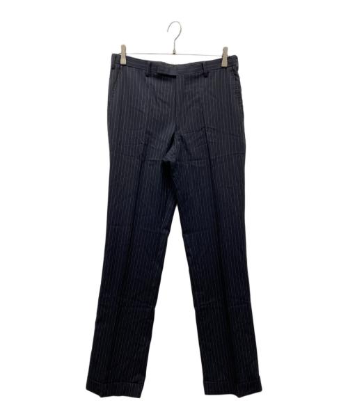 BURBERRY BLACK LABEL（バーバリーブラックレーベル）BURBERRY BLACK LABEL (バーバリーブラックレーベル) ストライプ セットアップスーツ ネイビー サイズ:Lの古着・服飾アイテム