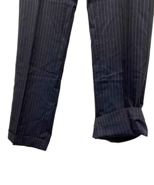 BURBERRY BLACK LABEL（バーバリーブラックレーベル）BURBERRY BLACK LABEL (バーバリーブラックレーベル) ストライプ セットアップスーツ ネイビー サイズ:Lの古着・服飾アイテム