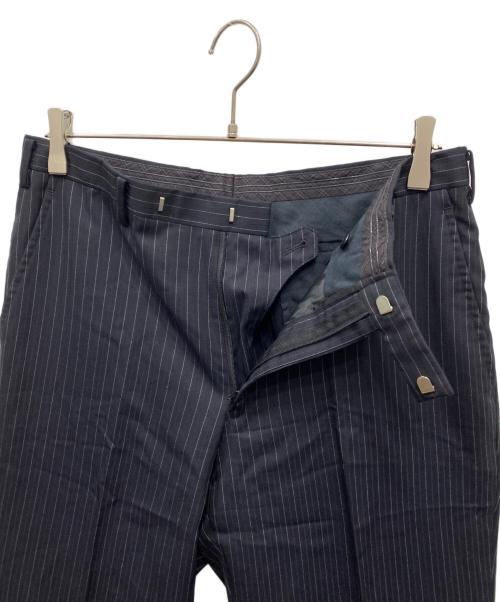 BURBERRY BLACK LABEL（バーバリーブラックレーベル）BURBERRY BLACK LABEL (バーバリーブラックレーベル) ストライプ セットアップスーツ ネイビー サイズ:Lの古着・服飾アイテム