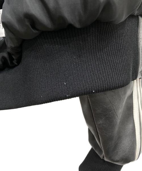 adidas（アディダス）adidas (アディダス) FAUX LEATHER JACKET ブラック サイズ:Sの古着・服飾アイテム
