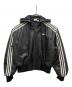 adidas（アディダス）の古着「FAUX LEATHER JACKET」｜ブラック