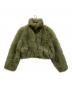 LAGUA GEM（ラグアジェム）の古着「POCKET POINT FAUX FUR JACKET」｜グリーン