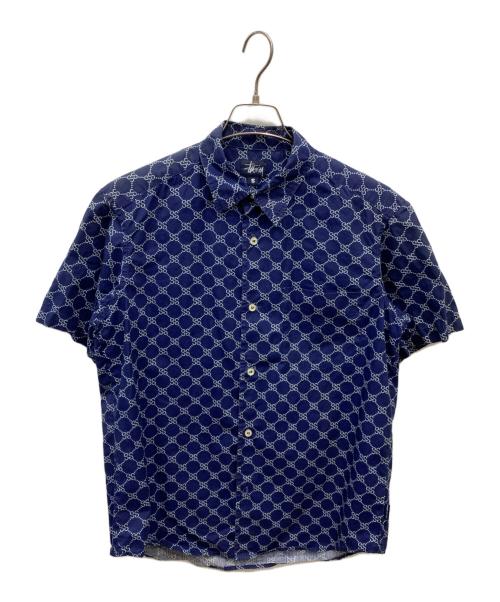 stussy（ステューシー）stussy (ステューシー) 90's SSリンク オールドS/Sシャツ ネイビー サイズ:Sの古着・服飾アイテム