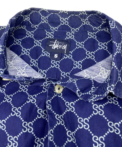 stussy（ステューシー）stussy (ステューシー) 90's SSリンク オールドS/Sシャツ ネイビー サイズ:Sの古着・服飾アイテム