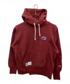 Champion REVERSE WEAVE×UNDERCOVERチャンピオン リバース ウィーブ×アンダーカバー）の古着「25AW リバースウィーブ(R) フーデッドスウェットシャツ」｜ブラウン