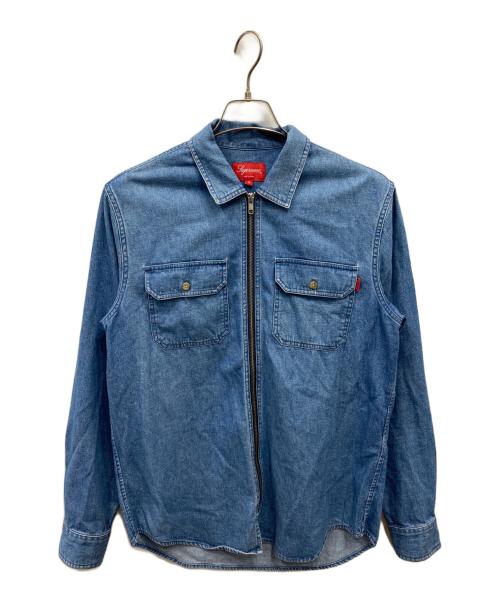 SUPREME（シュプリーム）Supreme (シュプリーム) Denim zip shirt インディゴ サイズ:Sの古着・服飾アイテム