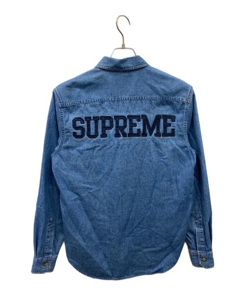 SUPREME（シュプリーム）Supreme (シュプリーム) Denim zip shirt インディゴ サイズ:Sの古着・服飾アイテム