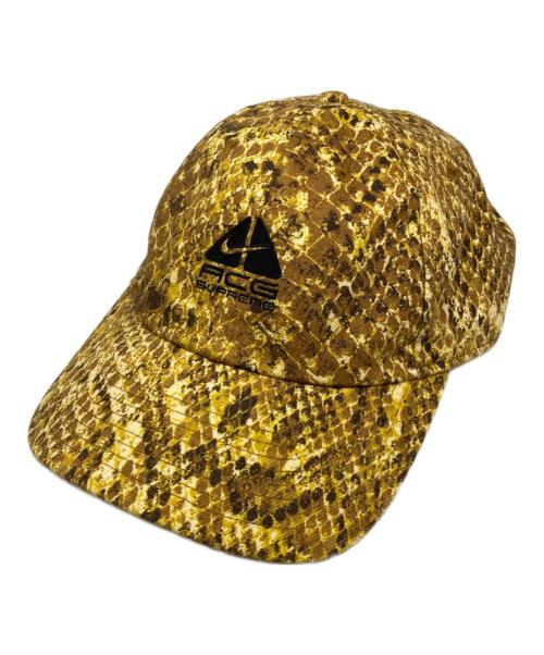 SUPREME（シュプリーム）Supreme (シュプリーム) NIKE ACG (ナイキエーシージー) 22FW Denim 6-Panel Gold Snakeskin ベージュの古着・服飾アイテム