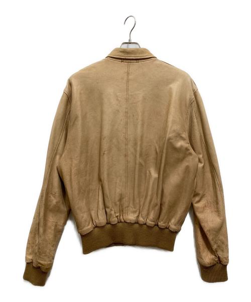 POLO RALPH LAUREN（ポロ・ラルフローレン）POLO RALPH LAUREN (ポロ・ラルフローレン) A-2レザーフライトジャケット ブラウン サイズ:Lの古着・服飾アイテム